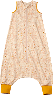 Schlafsack mit Beinen 1 TOG mit Bären-Muster, beige, 100 cm ALANA