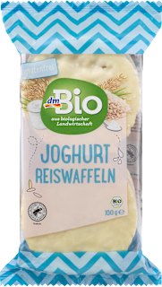 Bio puffasztott rizsszelet joghurtos bevonattal dmBio