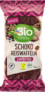 bio rýžové chlebíčky s hořkou čokoládou dmBio