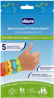 Braccialetti profumati con olio di citronella Chicco