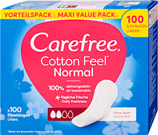 Tisztasági betét Cotton Feel Normal, illatmentes, Mega Value Pack Carefree