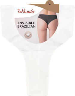 kalhotky Invisible Brazilian, bílé, velikost L Bellinda
