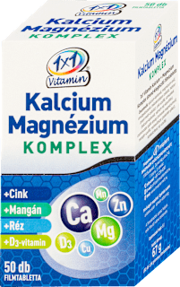 Kalcium és Magnézium Komplex filmtabletta 1X1 Vitamin