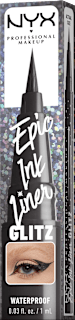 Vodootporni tekući tuš za oči u flomasteru Epic Ink Liner Glitz – 06 Graphite Glitz NYX PROFESSIONAL MAKEUP