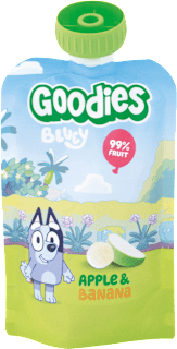 Ovocná kapsička Bluey jablko banán Goodies