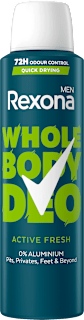 Дезодорант за мъже Whole Body Active Fresh Rexona men