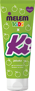 2u1 gel za tuširanje i šampon za kosu Kids Ki-Ki – jabuka Melem