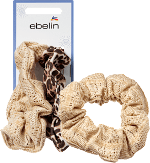 Scrunchies beige/Leo-Muster ebelin