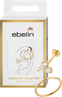 Ohr-Piercings 316L Stahl, goldfarben ebelin