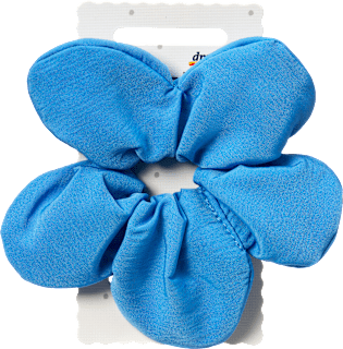 Scrunchie w kształcie niebieskiego kwiatka ebelin