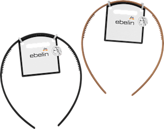 Haarreif geschwungen, schwarz/braun ebelin