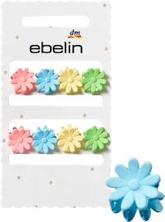 Haarklammern mini Blumenform ebelin