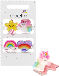 Haarklammern Regenbogen/Einhorn ebelin