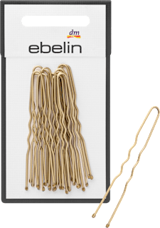 Haarnadeln gewellt, Gold-Optik ebelin