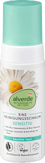 Szenzitív 3in1 arctisztító hab érzékeny bőrre, bio hamamelisszel és bio kamillával alverde NATURKOSMETIK