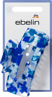 Haarklammer mit Cut-out, blau ebelin