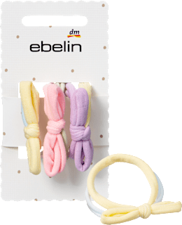 Gumki do włosów pastelowe z kokardkami ebelin