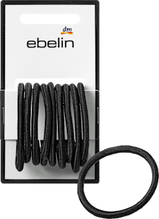 Haargummis dick, schwarz ebelin