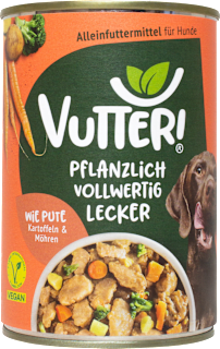 Nassfutter Hund, Vegan wie Pute VUTTER!