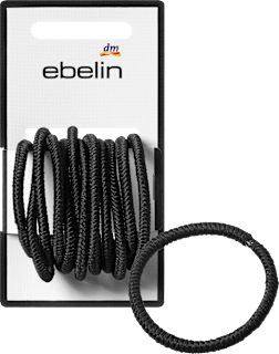 Haargummis Struktur, schwarz ebelin