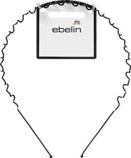 Haarreif gewellt, schwarz ebelin