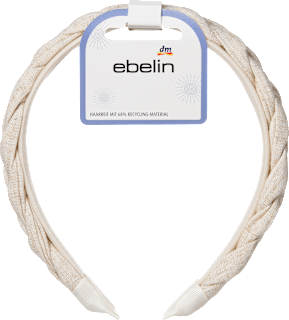 Haarreif geflochten, beige ebelin
