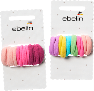 Haargummis mini, Rosa/Bunt-Mix ebelin