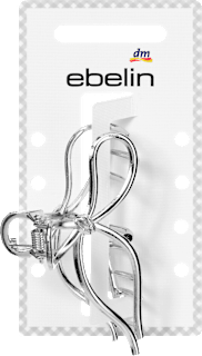 Haarklammer Schleife, Silber-Optik ebelin