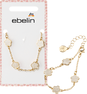 Armband mit Blumen, Gold-Optik ebelin