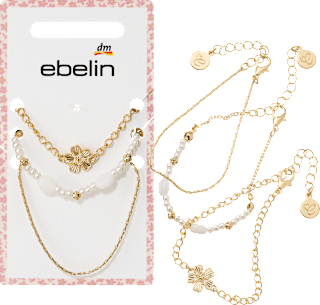 Armbänder mit Blume & Perlen ebelin