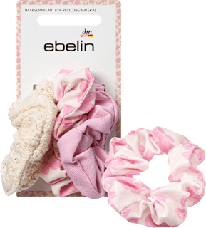 Scrunchies creme/rosa ebelin