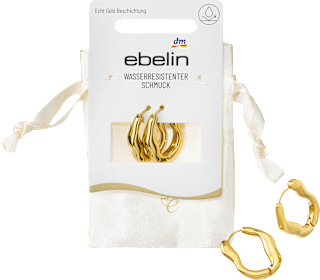 Creolen organische Form wasserfest, Gold-Optik ebelin