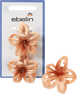 Haarklammern Blumen, apricot ebelin