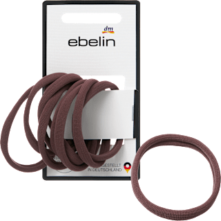 Haargummis weich, braun ebelin