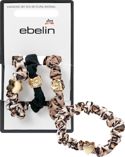 Scrunchies Leo-Muster mit Applikationen ebelin