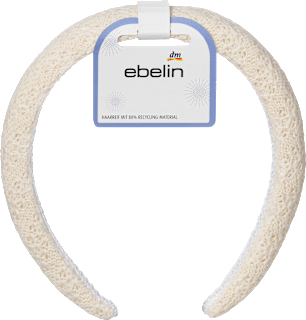 Haarreif gepolstert, beige ebelin