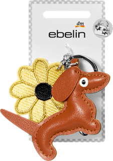 Schlüssel- & Taschenanhänger, Dackel & Sonnenblume ebelin
