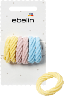 Haargummis weich, bunt ebelin
