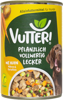 Nassfutter Hund, Vegan wie Huhn VUTTER!