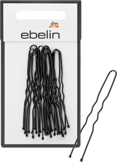 Haarnadeln lang, schwarz ebelin