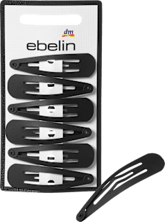 Haarclips mittel, schwarz ebelin