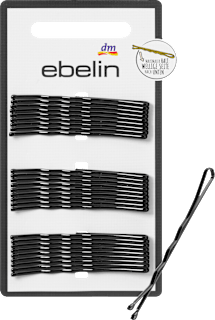 Haarschieber midi, schwarz ebelin