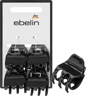 Haarklammern midi, schwarz ebelin