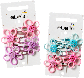 Haarclips Blumen, 4 St