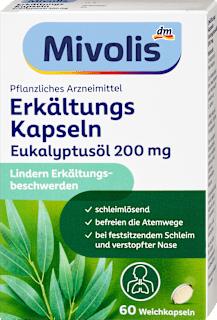 Erkältungskapseln Eukalyptusöl Mivolis