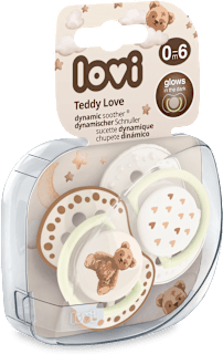 dudlík silikonový Teddy Love 0-6m LOVI