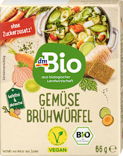 Bio jušne kocke z 11 % zelenjave dmBio