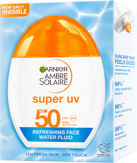 Vodni fluid za obraz Super UV, ZF 50 GARNIER AMBRE SOLAIRE