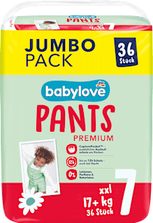 JUMBOPACK PREMIUM pelene gaćice xxl, veličina 7 (17+ kg) babylove