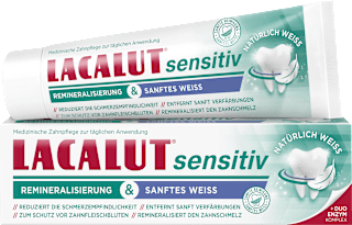 Zahnpasta sensitiv Remineralisierung & Sanftes Weiss Lacalut